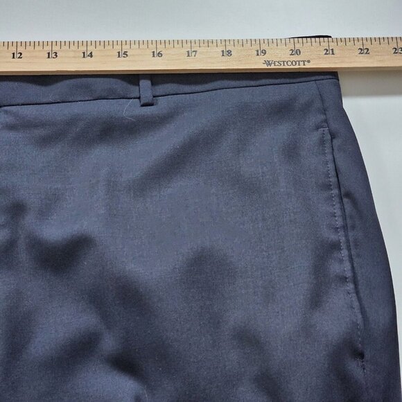 Ballin Pants Mens 40 (42) x 31 Black Zip Fly Wool Pockets Classic Trousers VTG - Picture 5 of 16